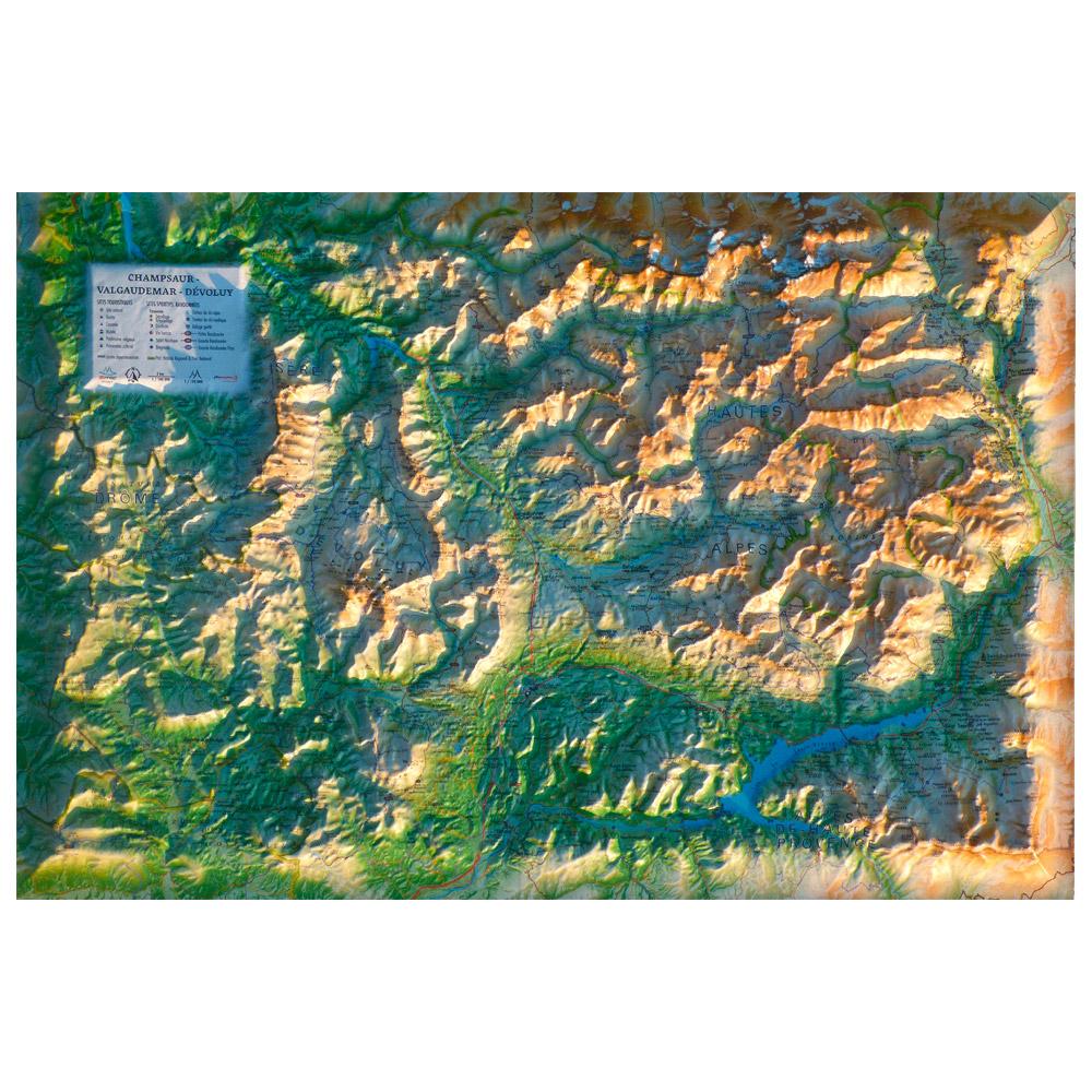 3DMAP - Champsaur Valgaudemar Dévoluy - Karte 3D