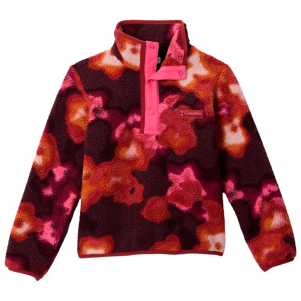Columbia - Helvetia II Printed Half Snap Red Oxide Dye Flower Nico - S - Fleece