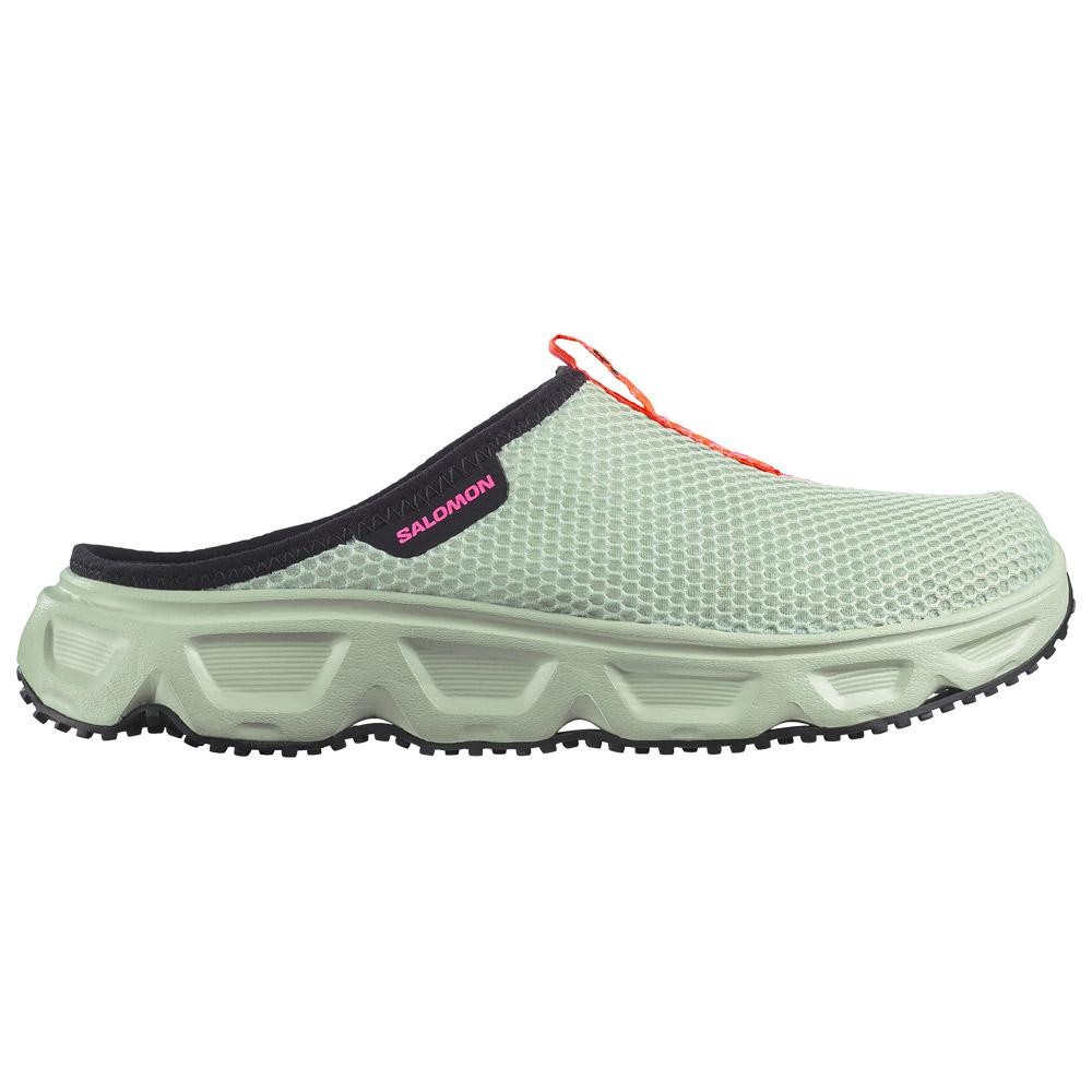 Salomon - Reelax Slide 6.0 Icon W Green Milieu/Black Knockout Pink - 5 - Recovery sandals