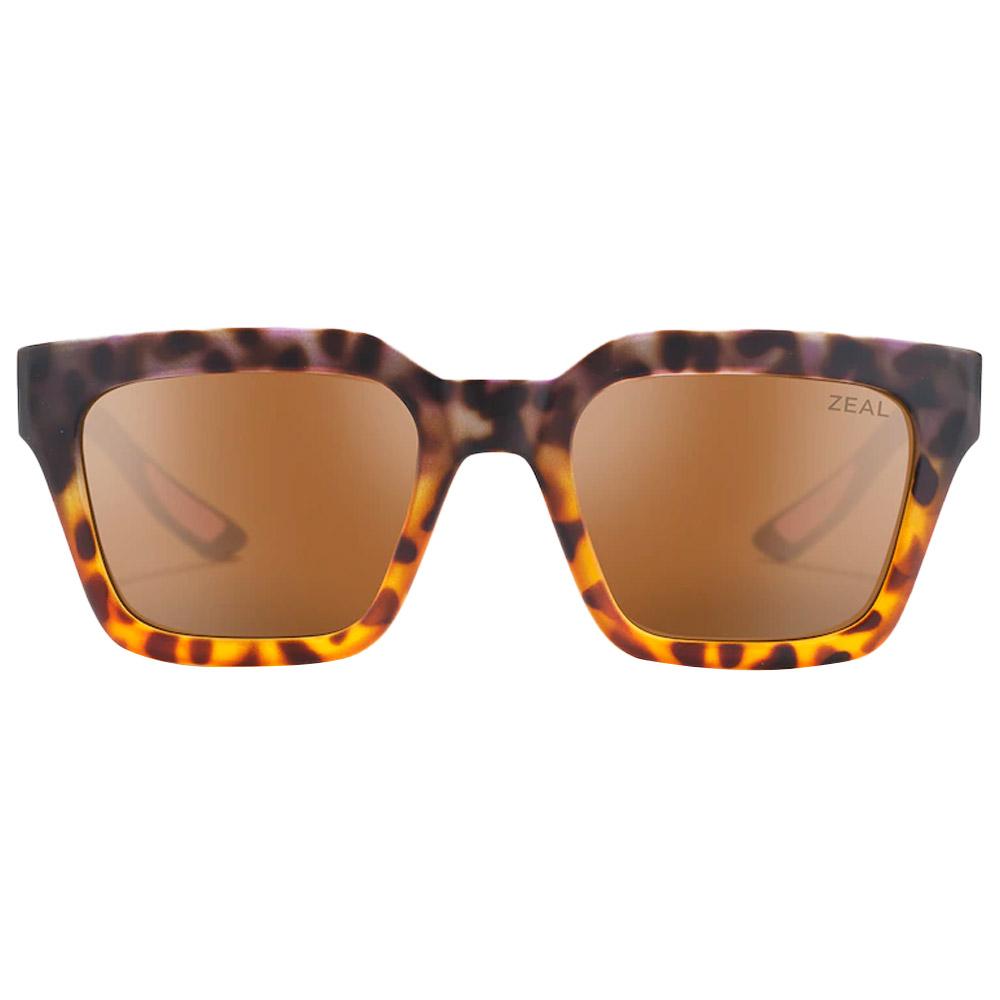 Zeal Sonnenbrille Rowen Matte Grey Dark Havana Ellume Copper Polarized Vorderansicht Zeal Sonnenbrille Rowen Matte Grey Dark Havana Ellume Copper Polarized Vorderansicht