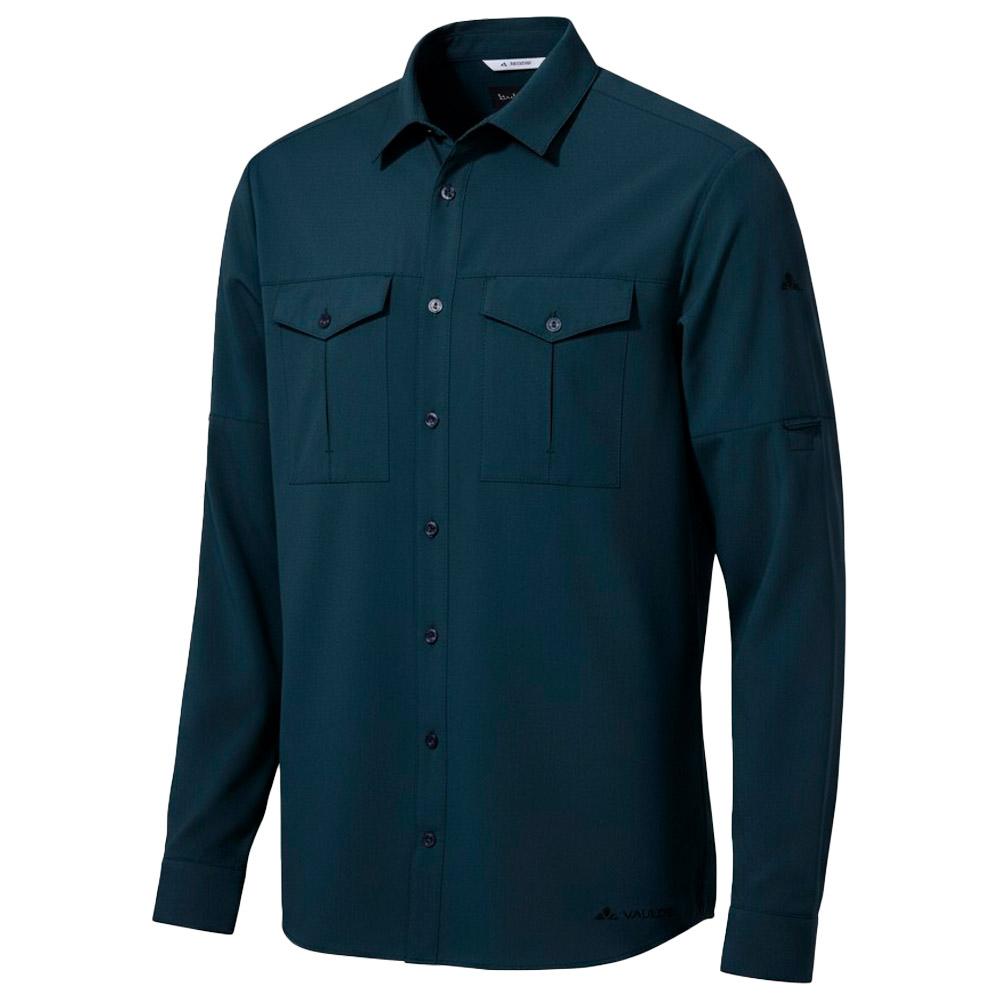 Vaude - Men's Rosemoor L/S Shirt II Dark Sea Uni - L - Wanderhemd