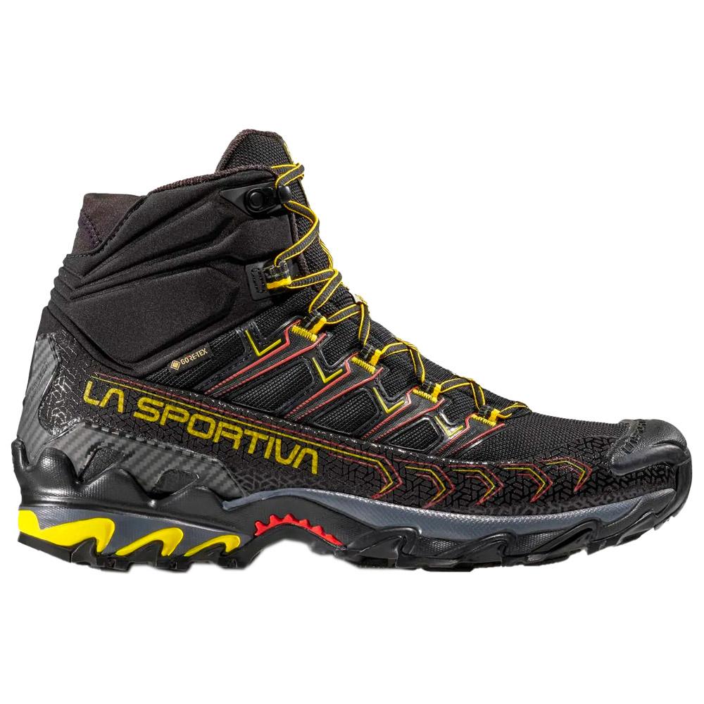 La Sportiva - Ultra Raptor II Mid Gore-Tex Black Yellow - 42.5 - Wanderschuhe - Größe 42.5 - Schwarz - Herren - Glisshop.de