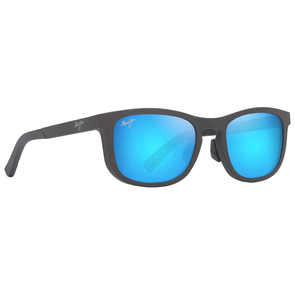 Maui Jim - Aliali Asian Fit Matte Solid Grey Blue Hawaii Mineral Superthin - Sunglasses