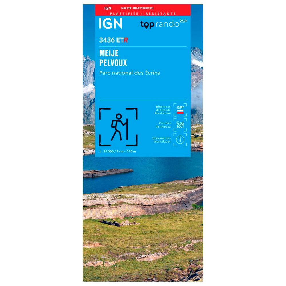 IGN - 3436ETR Meije, Pelvoux, Parc national des Ecrins - Résistante - Map