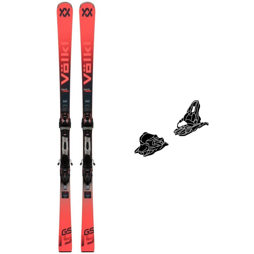 Volkl - Pack Ski Racetiger Gs - 173 + Rmotion Tl 12 Black Flo Red - Ski