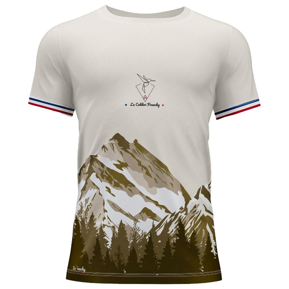 Le Colibri Frenchy - Isard Blanc Vert - XL - Trail tee-shirt