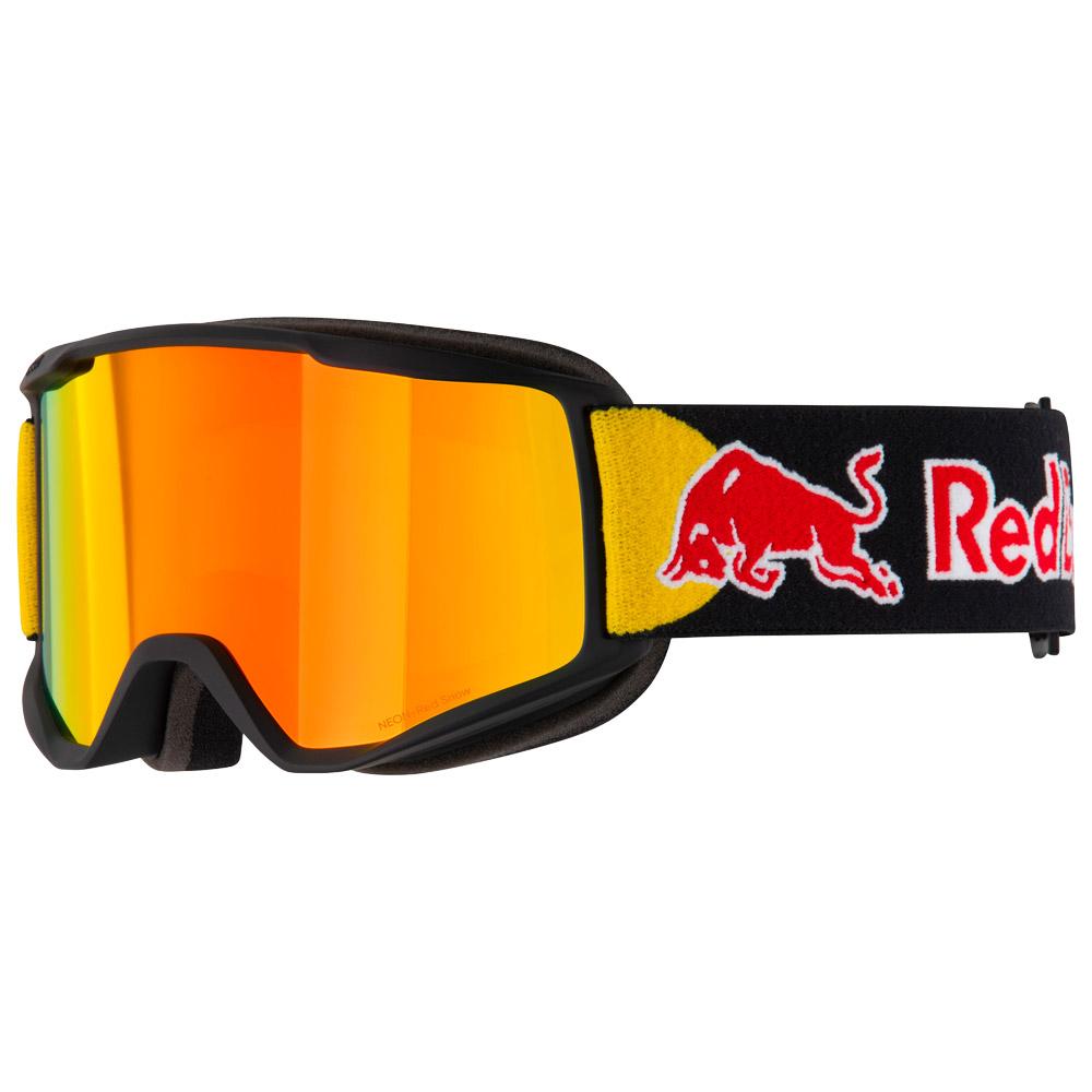 Maschera Red Bull Spect Neon Matt Black Orange Red Mirror