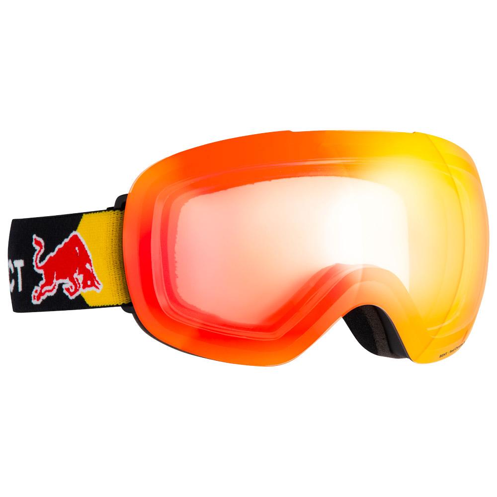 Red Bull Spect - Bent Matt Black Brown Red Chrome-x - Skibrille