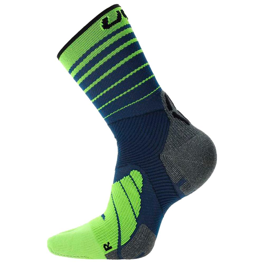 Uyn - Runner's Five Man Blue Yellow - 42-44 - Trailrunning-Socken