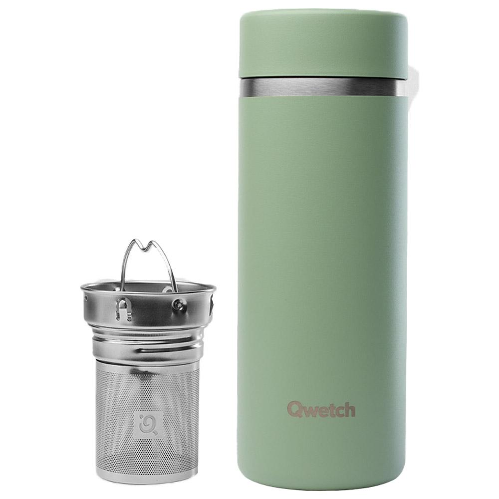 Qwetch - Théière Isotherme 400 ml Matt Vert Tilleul - Mug