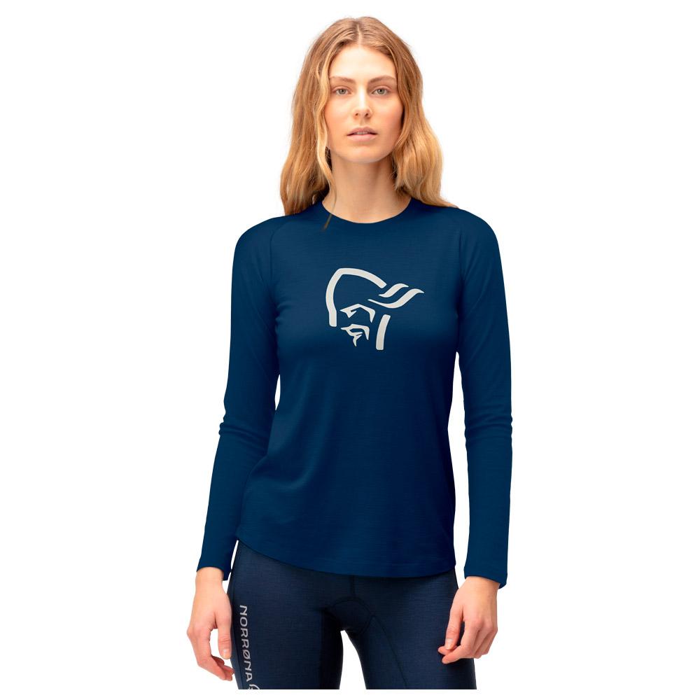 Norrona - PureUll Long Sleeve W's Indigo Night - S - Technical underwear