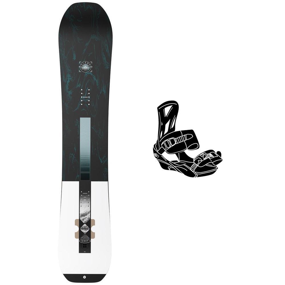 Salomon - Snowboard set Sight + bindings - Snowboard