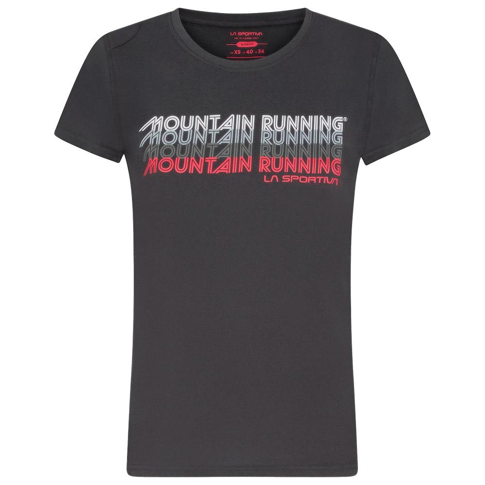La Sportiva - Mountain Running W Carbon - M - Trail T-Shirt - Größe M - Carbon - Damen - Glisshop.de