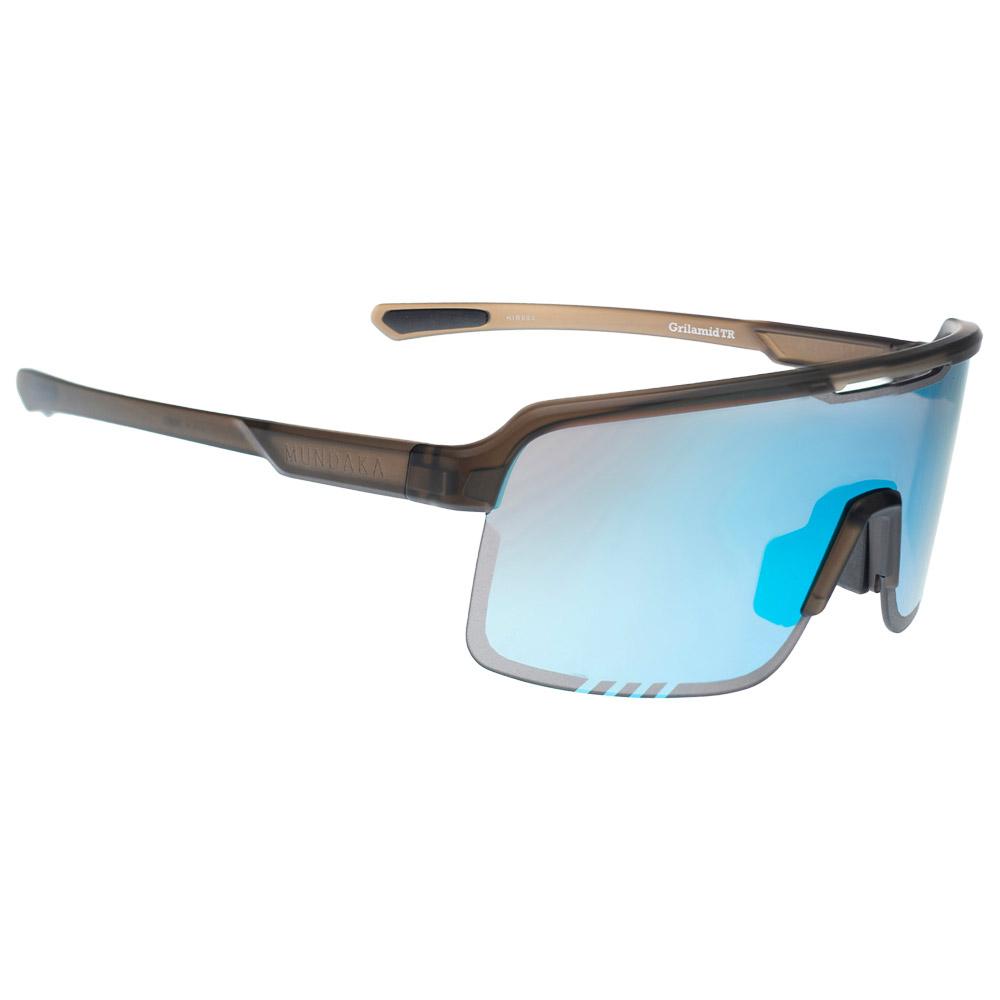 Mundaka Optic - Hiru Matte Crystal Grey Smoke Cx Full Blue Revo - Sunglasses