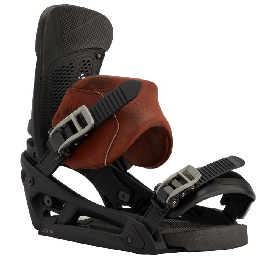 Burton Snowboard binding Malavita Marbled Leather - Winter 2023 | Glisshop