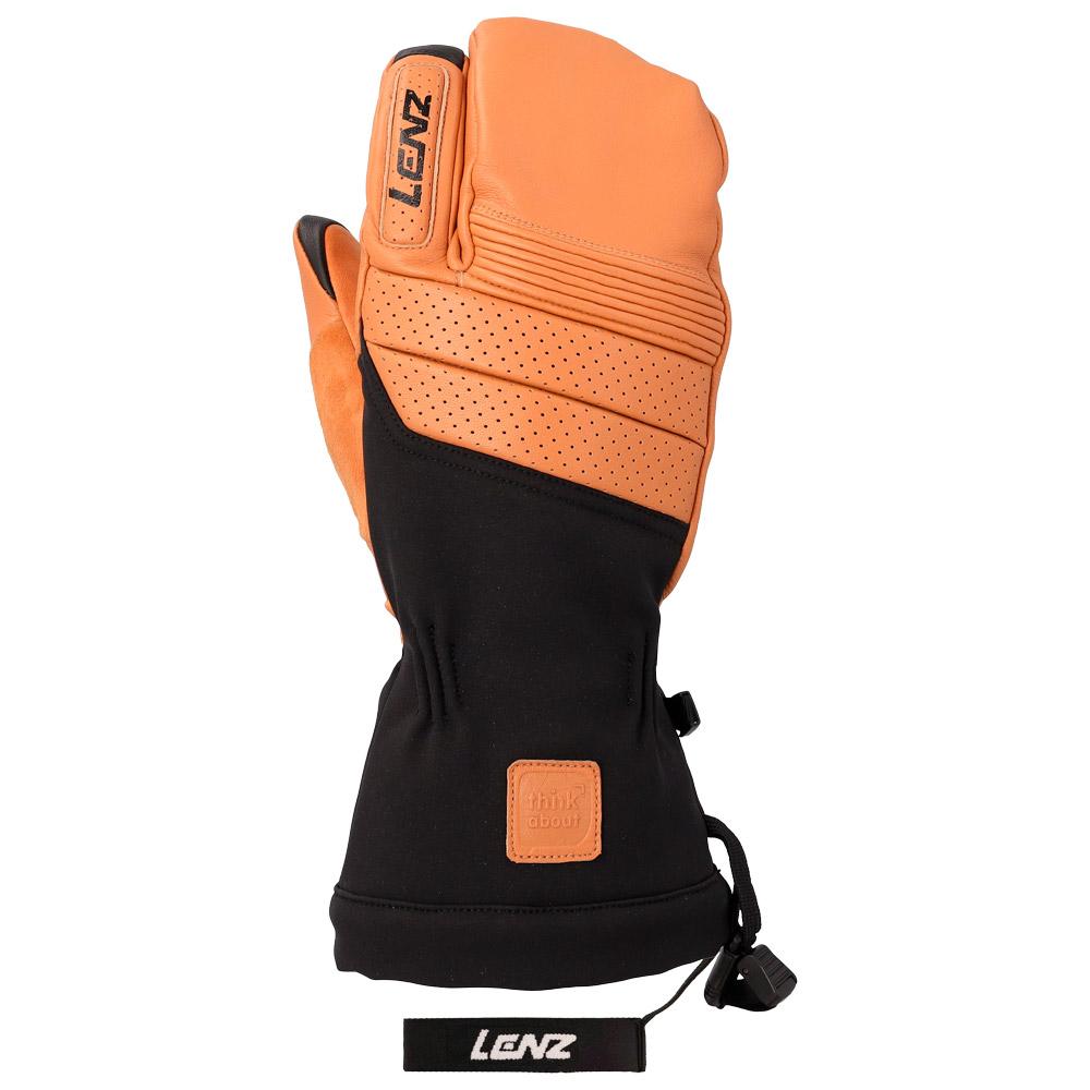 Lenz - Think About Ski Lobster Men Black Brown - L - Mitten