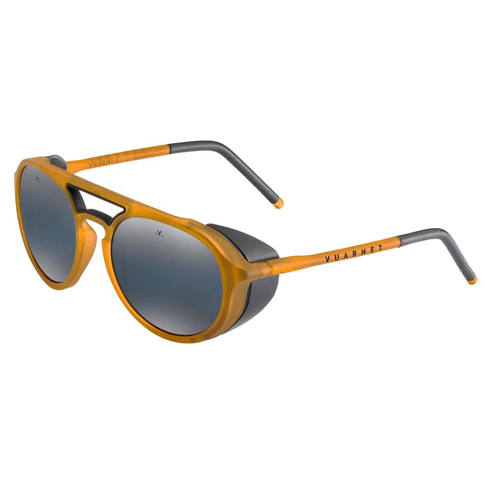 Zonnebrillen Vuarnet Ice Round Matt Amber Blue Polarlynx Zomer