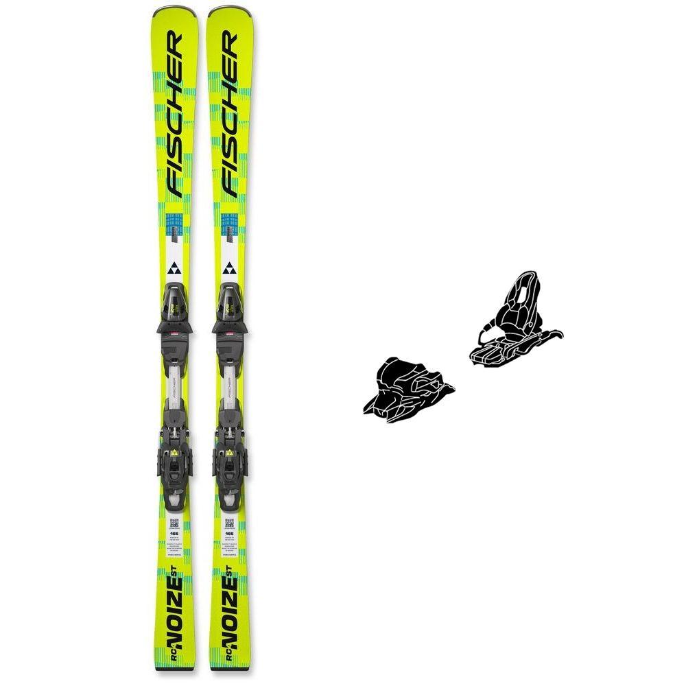 Fischer - Pack Ski Rc4 Noize St Yellow Superflex - 170 + Rc4 Z12 Gw Powerrail Br 85 Matt Black Flash Yellow - Ski