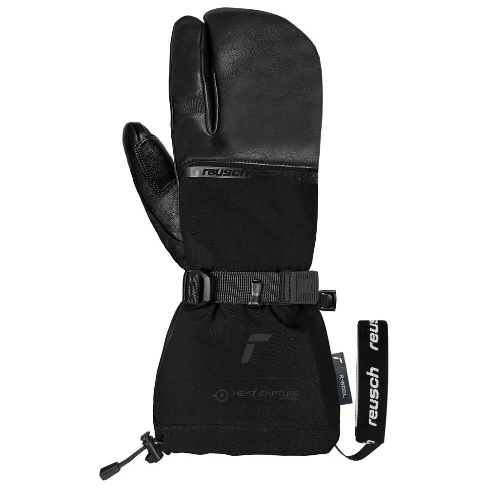 Reusch - Duality R-Wool Lobster Black - 8 - Fäustling - Größe 8 - Schwarz - Damen - Glisshop.de