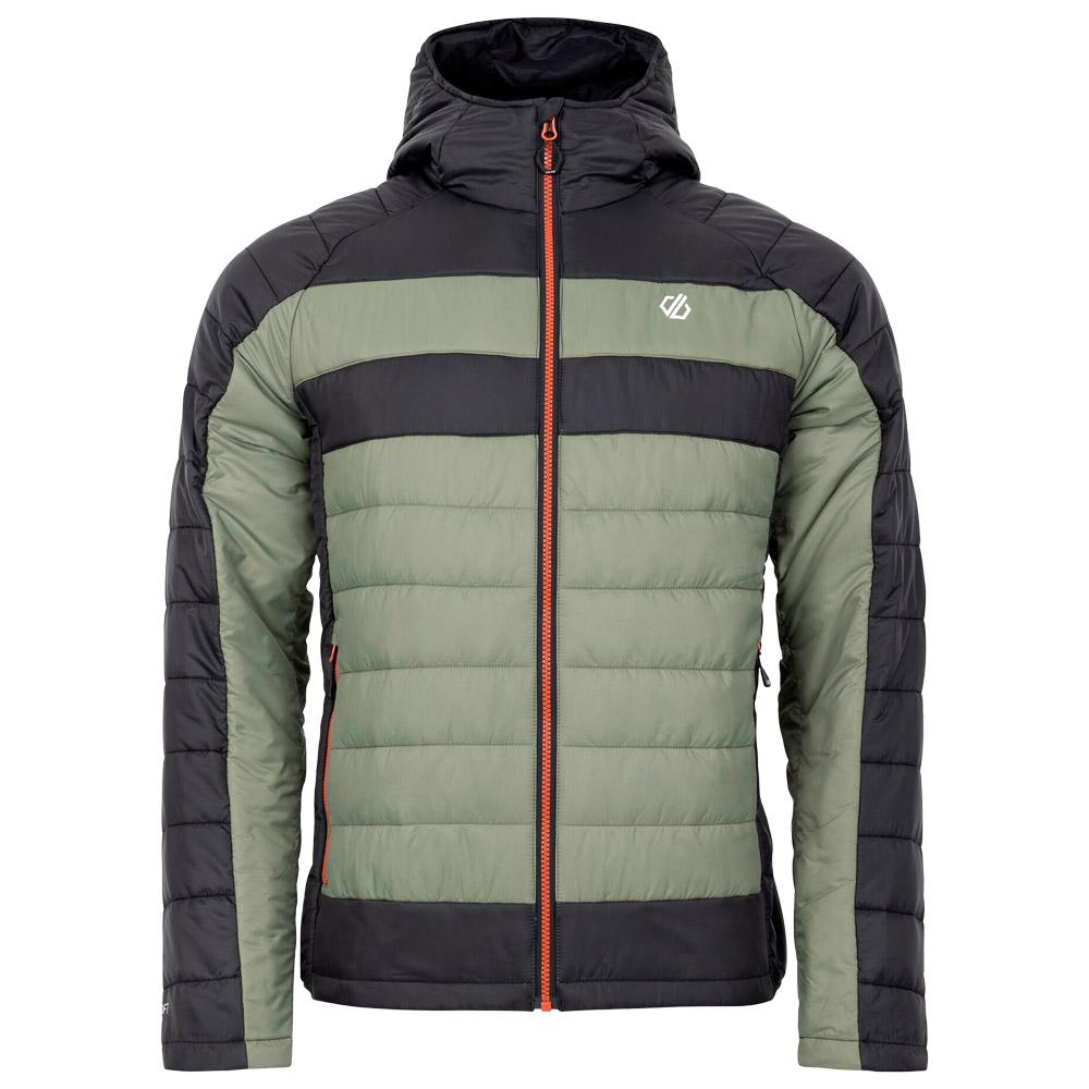 DARE2B - Touring II Baffled Jacket Black Olivine Green - XL - Down jackets