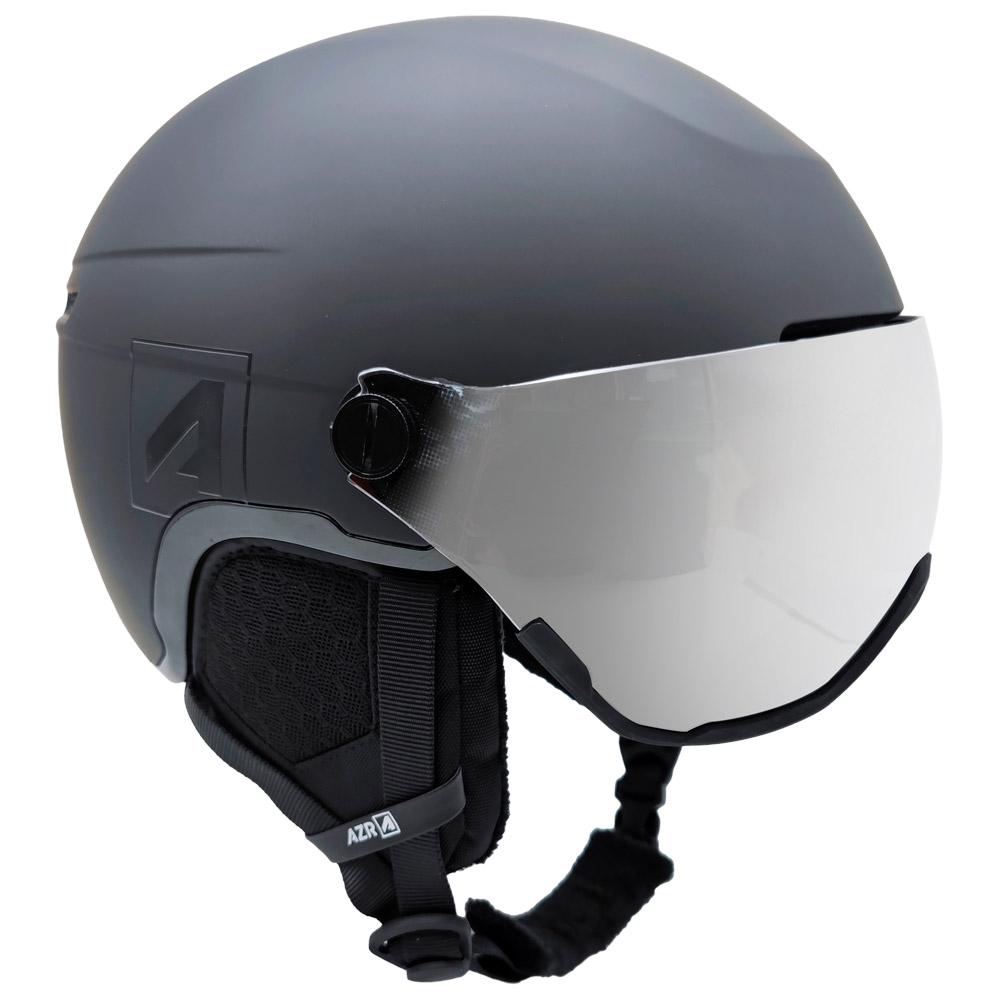 AZR - Orion Visor Noir Mat Gris Miroir + Yellow Visor - L - Helmet w/ visor