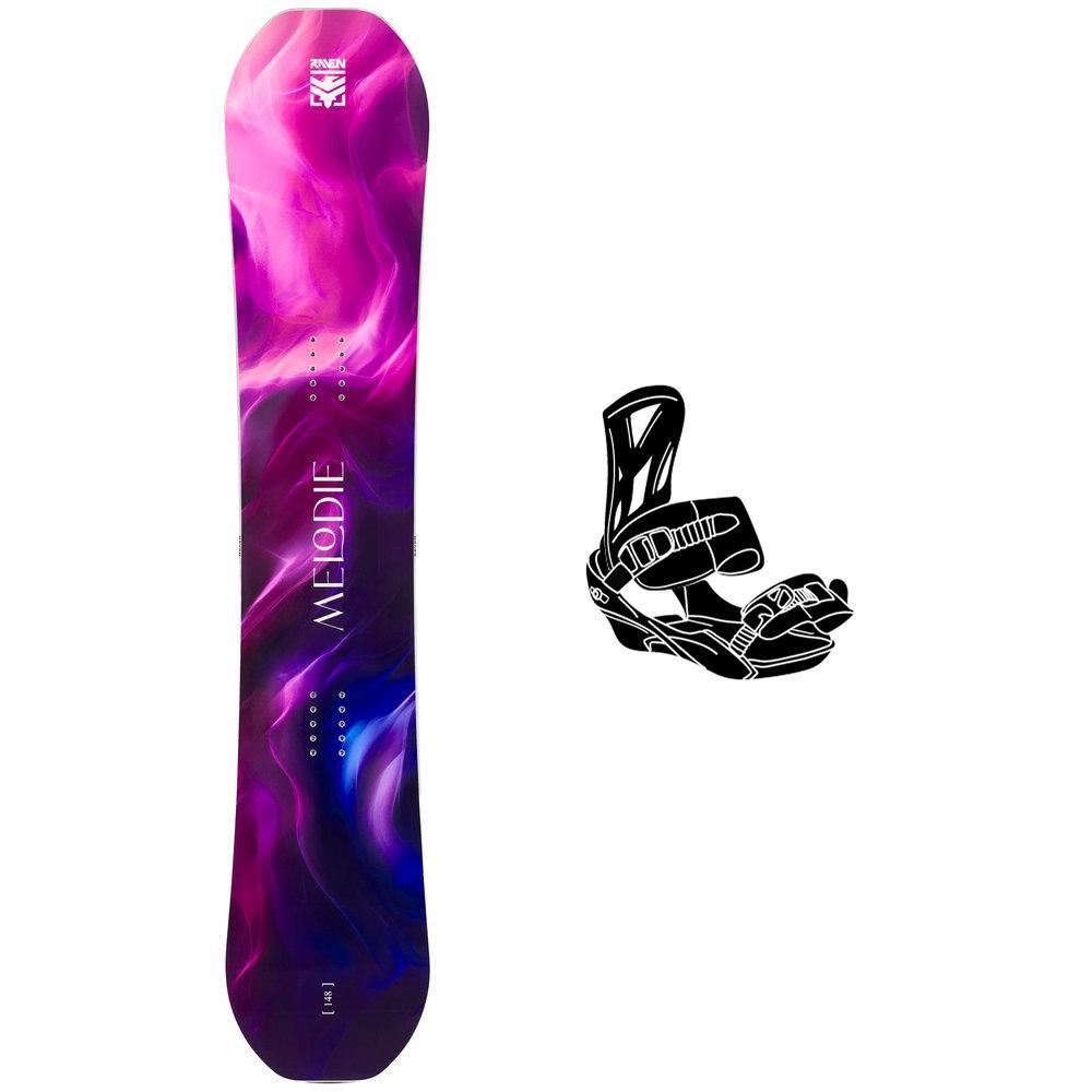 Raven - Pack Snowboard Melodie - 148 + Queen - Snowboard