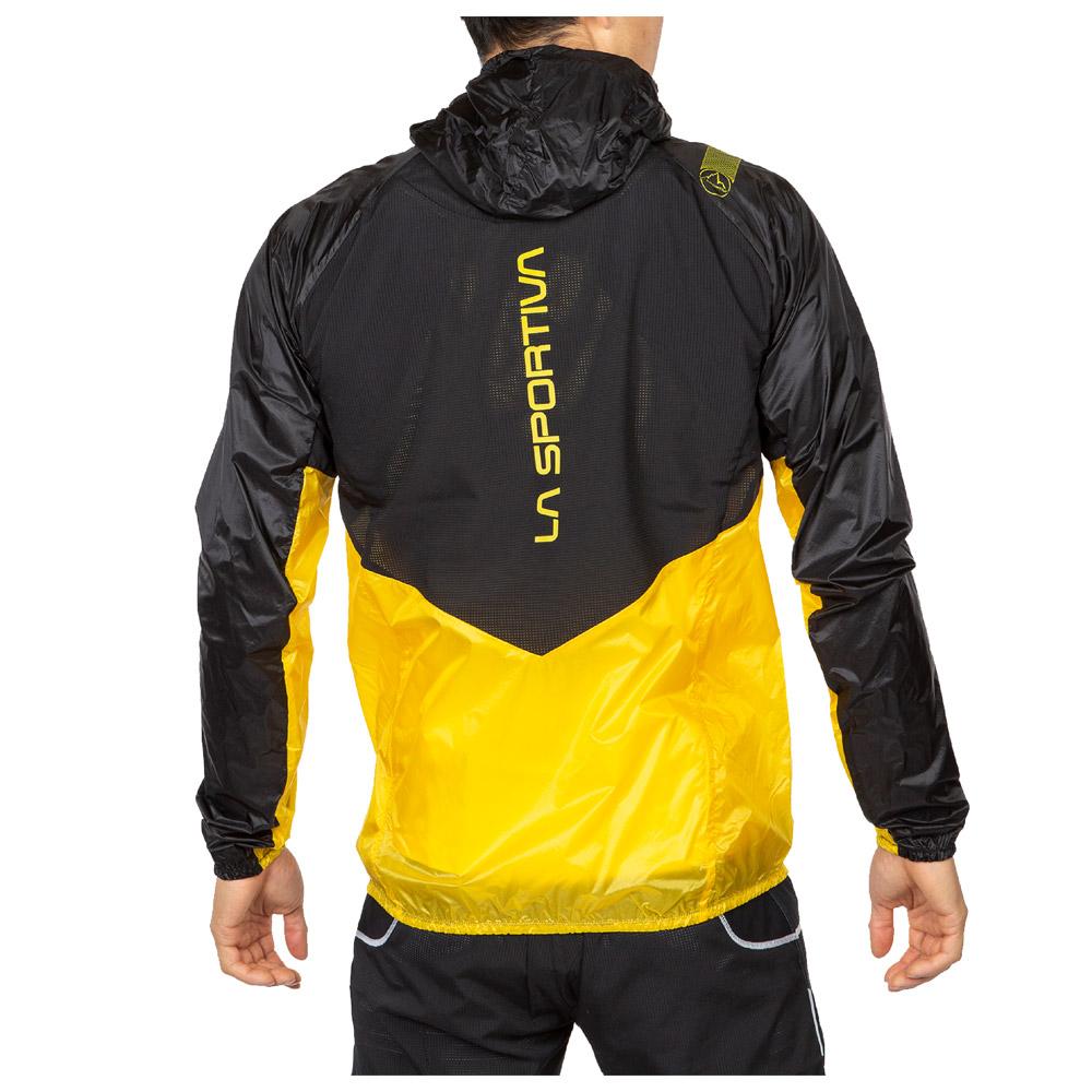 La Sportiva Trail jacket Blizzard Windbreaker Jkt M Yellow Black Summer 2022 Glisshop