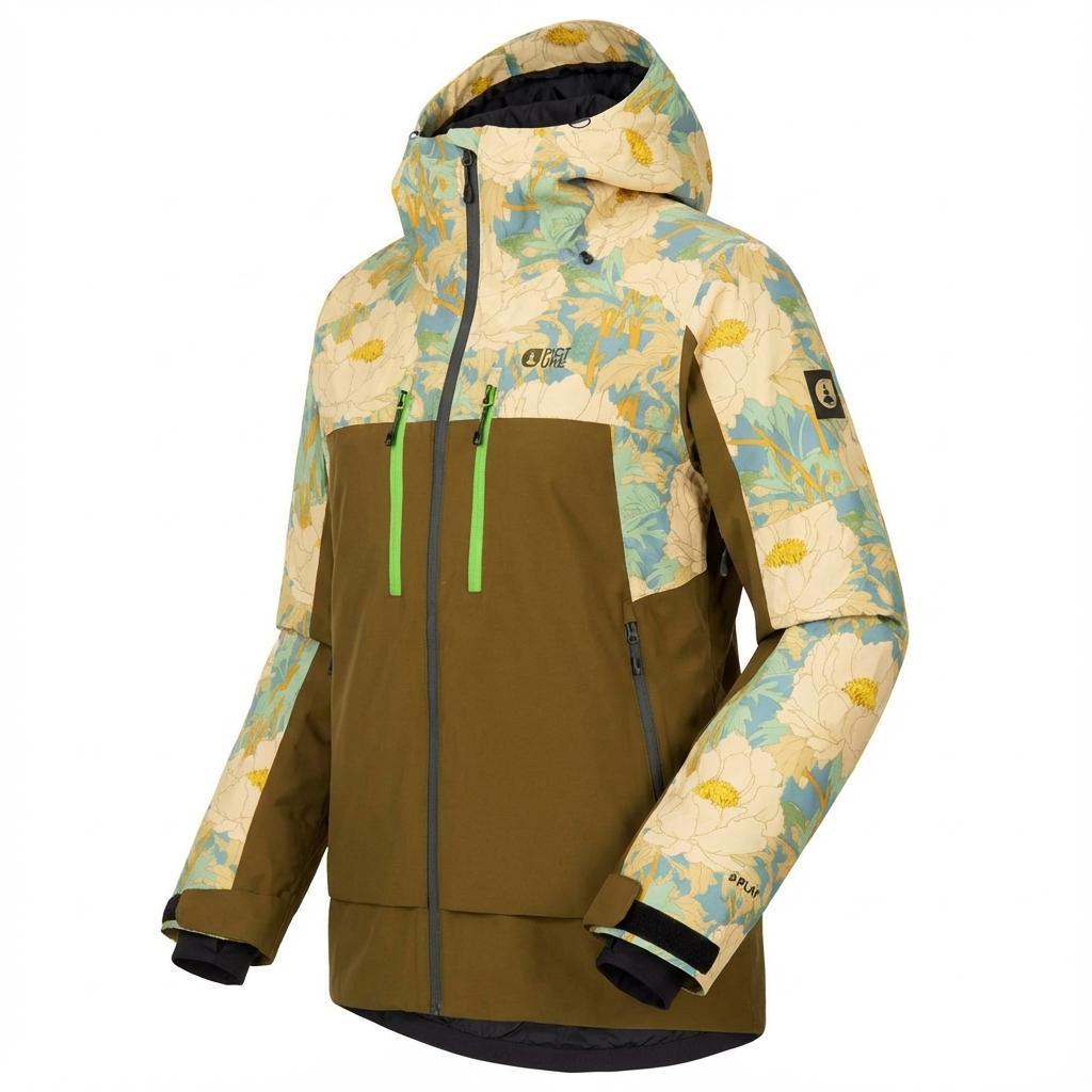 Picture - Exa Jkt Timeless Flower Print - S - Funktionsjacke - Größe S - Braun - Damen - Glisshop.de