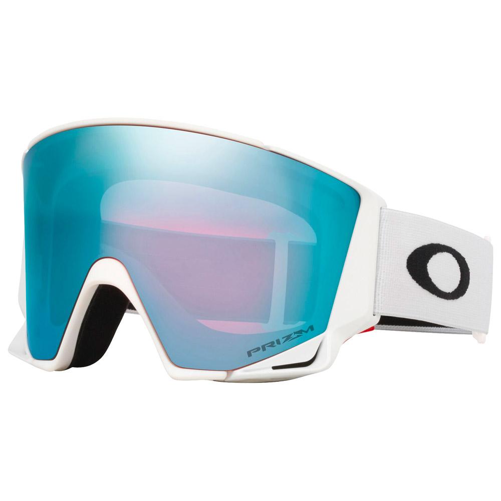 Oakley - Flow Scape L Matte White Prizm Sapphire Iridium + Prizm Iced Iridium - Skibrille
