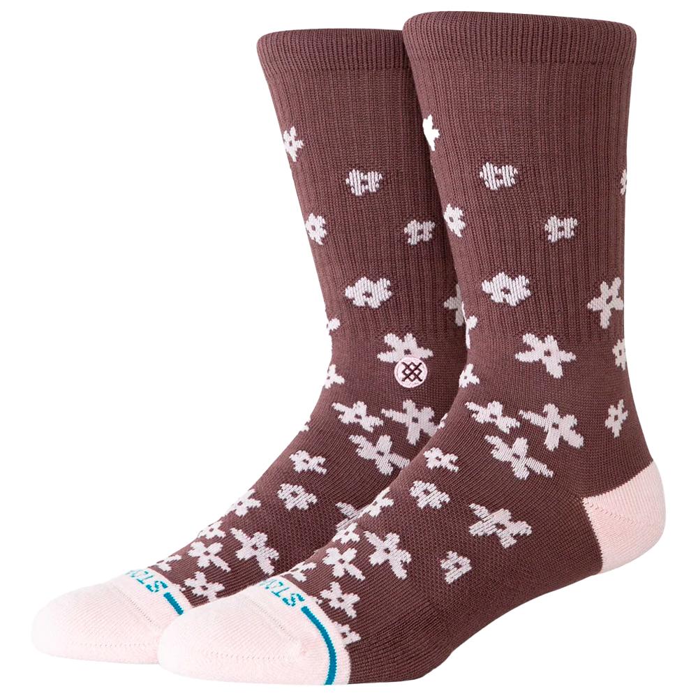 Stance - Women Crew Sock Floral Dreams Brown - M - Socks