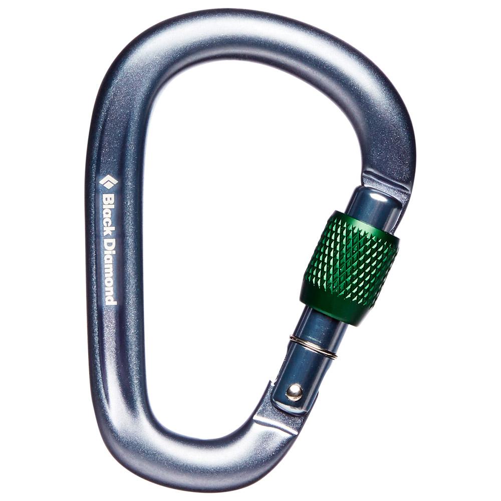 Black Diamond - Pearlock Screwgate Grey - Carabiners