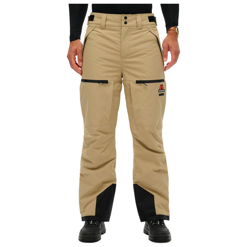 Superdry - Ski Shell Pant M's Beige Sarrasin - S - Funktionshose - Größe S - Beige Sarrasin - Herren - Glisshop.de
