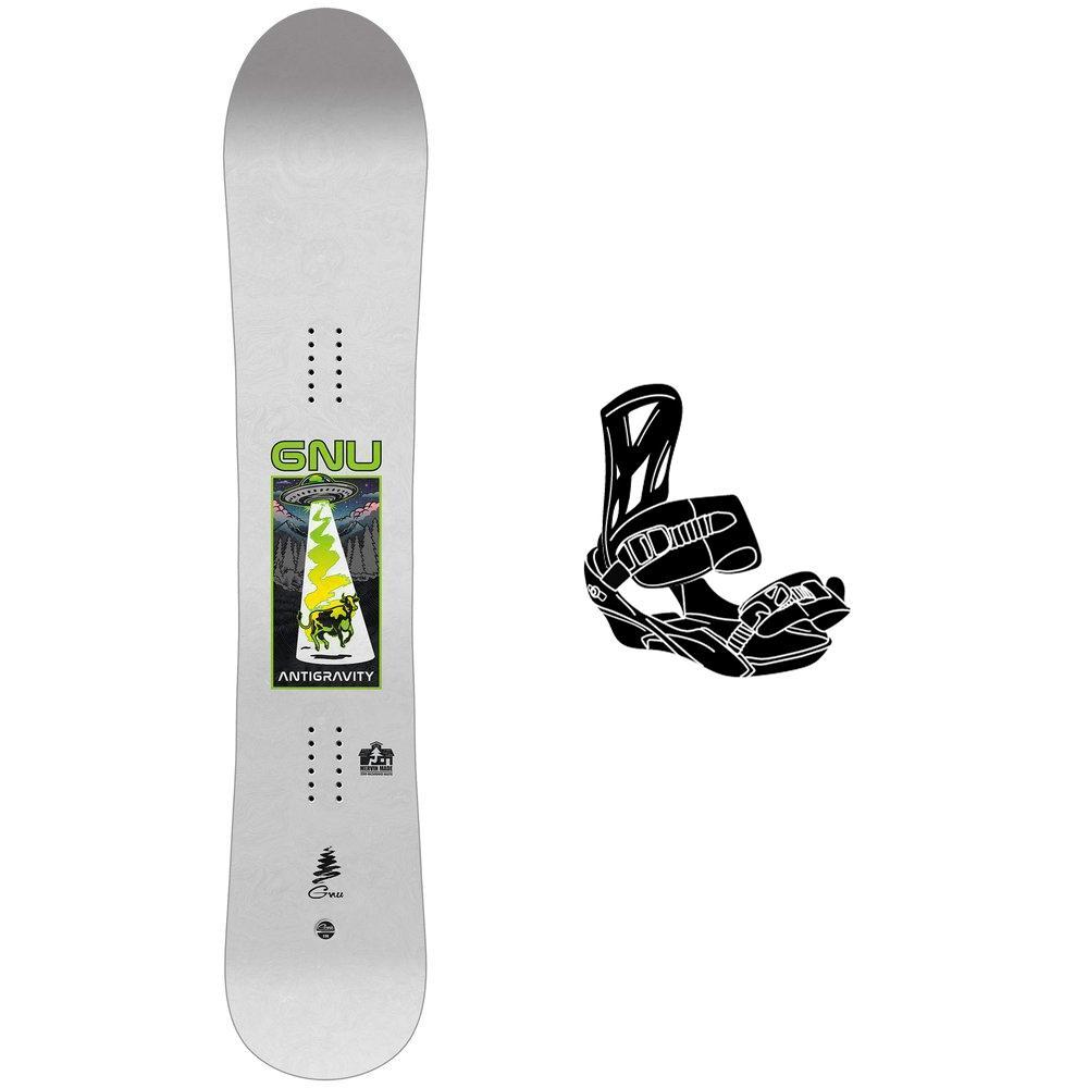 Gnu - Snowboard set Antigravity + bindings - Snowboard