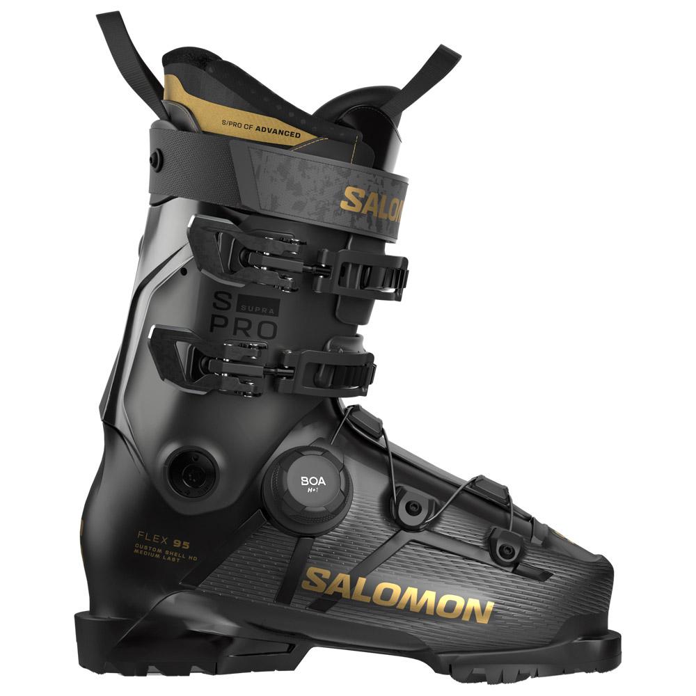 Salomon - S/Pro Supra S Boa 95 W Black Beluga Met. Gold Met. - 24-24.5 - Skischuh