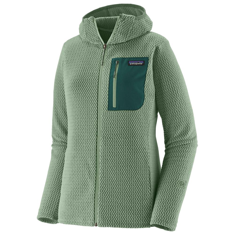 Patagonia - W's R1 Air Full Zip Hoody Ellwood Green - L - Fleece