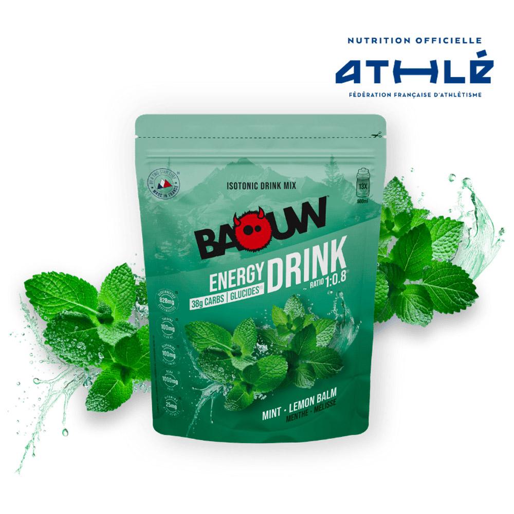 Baouw - Énergétique Isotonique Bio 585 g. Menthe Mélisse - Drink