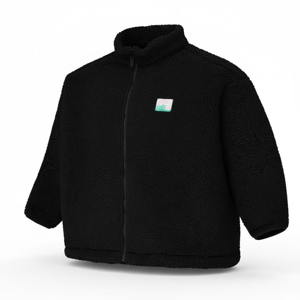 Picture - Nyss Embro Zip Black - L - Fleece