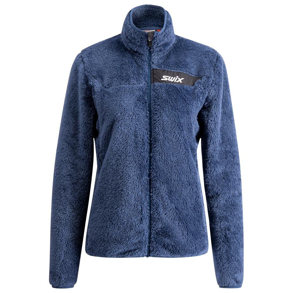 Swix - Infinity Pile Midlayer Full Zip W Lake Blue - L - Fleece