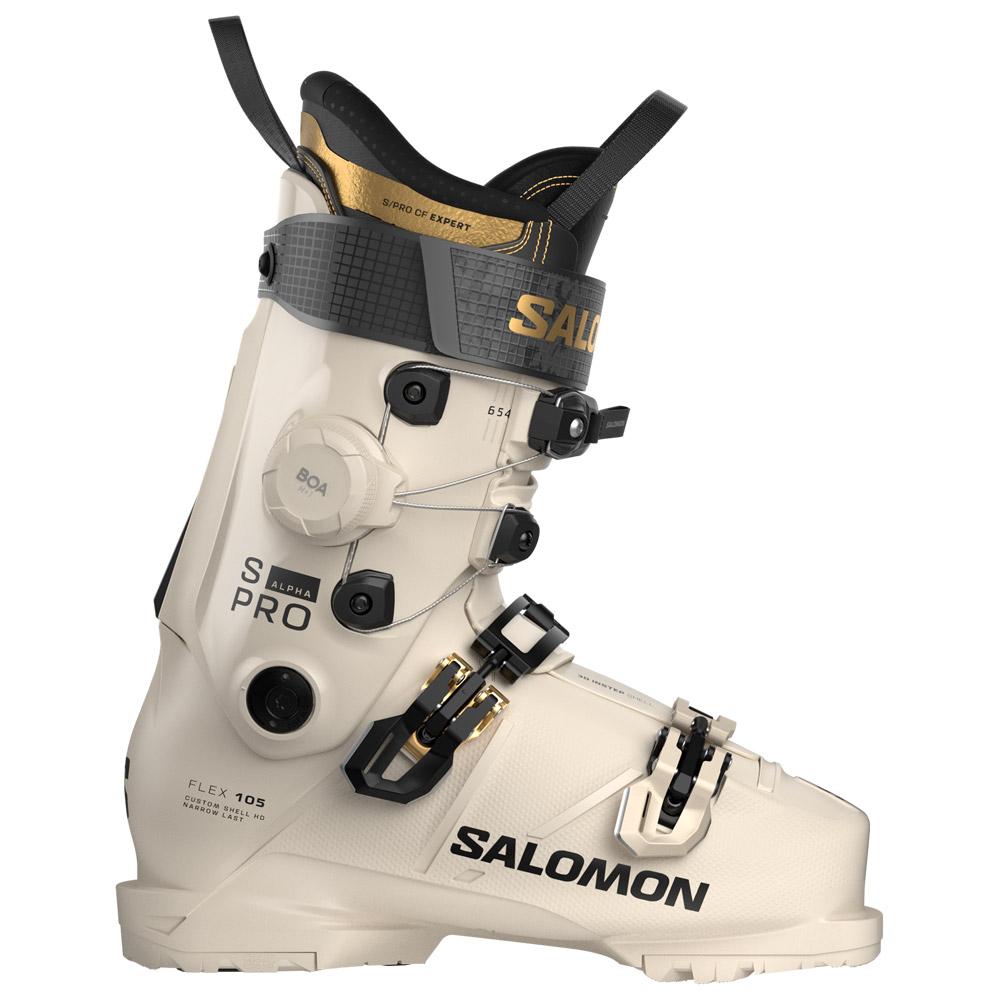 Salomon - S/Pro Alpha C Boa 105 W Birch Black Gold Met. - 23-23.5 - Ski boots