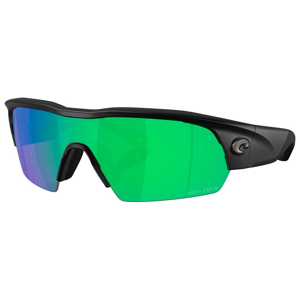 Costa Del Mar - Pilothouse Pro Matte Black Green Mirror Polarized - Sunglasses