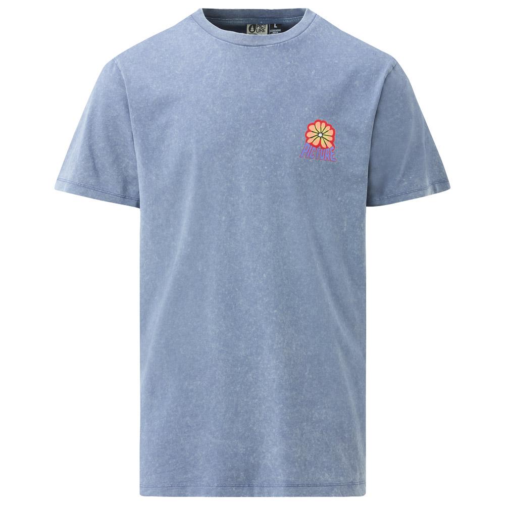 Picture - Karo Vintage Indigo Washed - L - T-Shirt