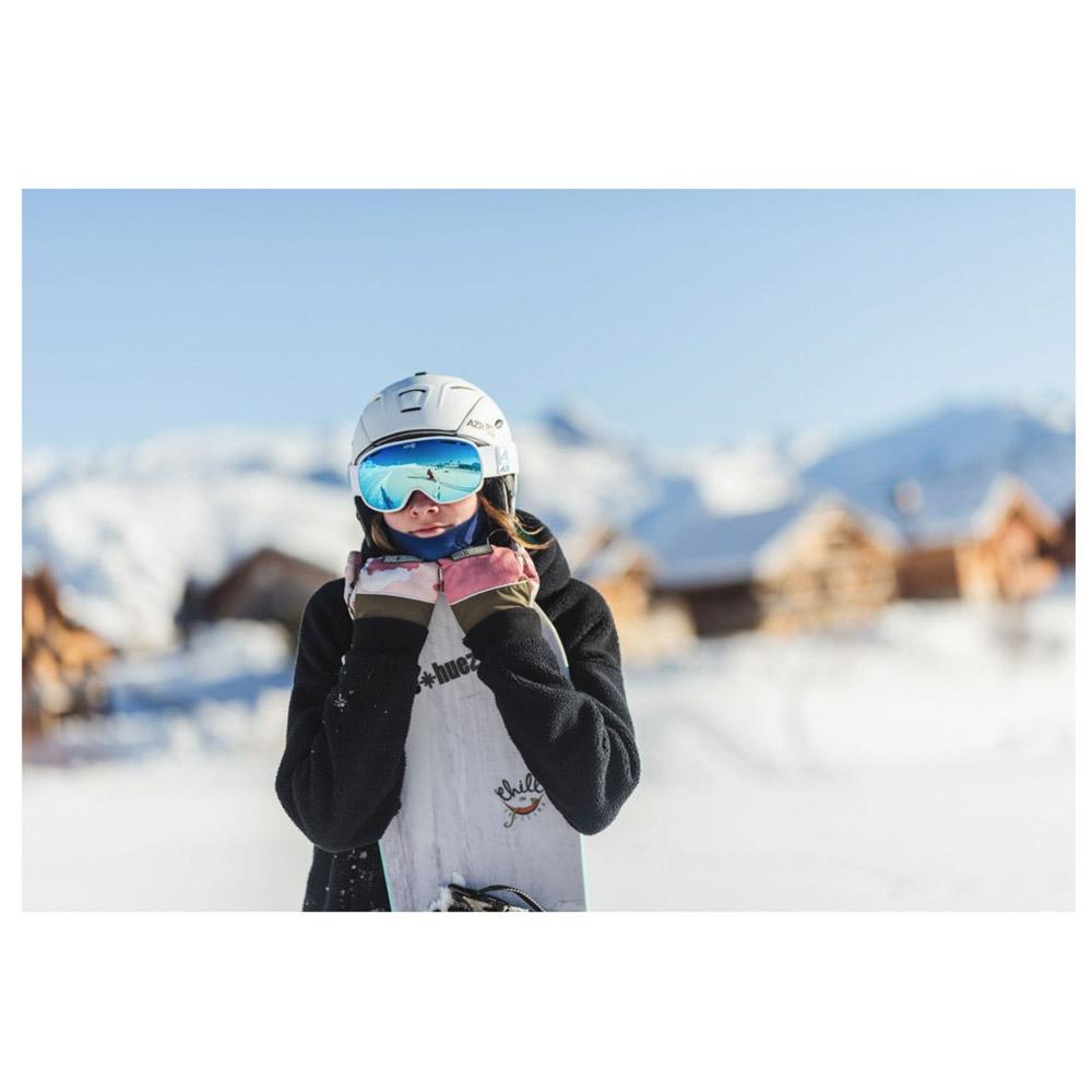 Goggles AZR Smile Otg Mat Blanc Full Bleu Multicouche