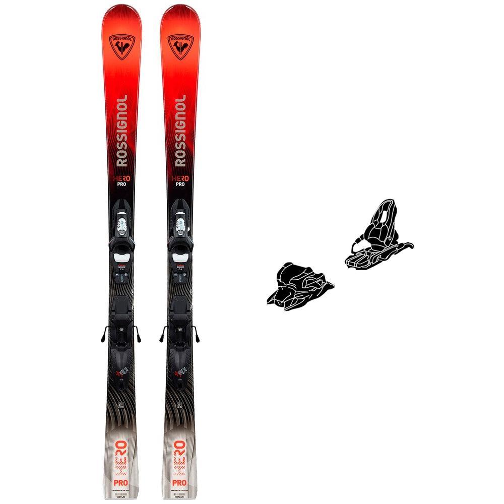 Rossignol - Pack Ski Hero Pro Multievent Kidx - 120 + Kid 4 Gw B76 Black - Ski