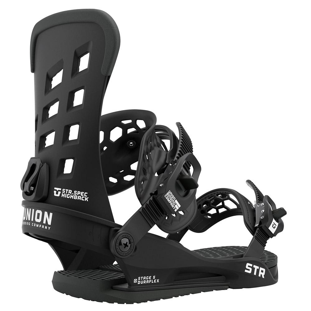 Attacchi Snowboard Union STR Black Inverno 2021 Glisshop - Main Image