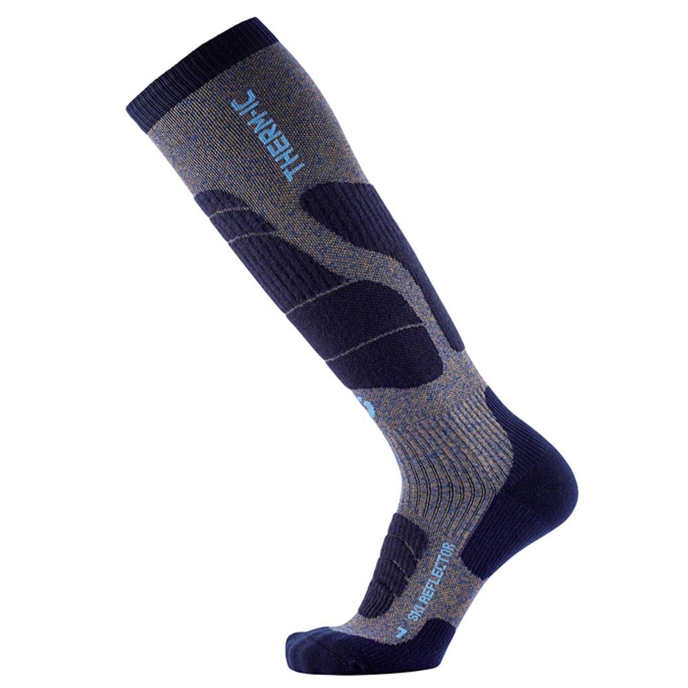 Therm-Ic - Ski Merino Reflector Men Blue Gold - 35-38 - Socks