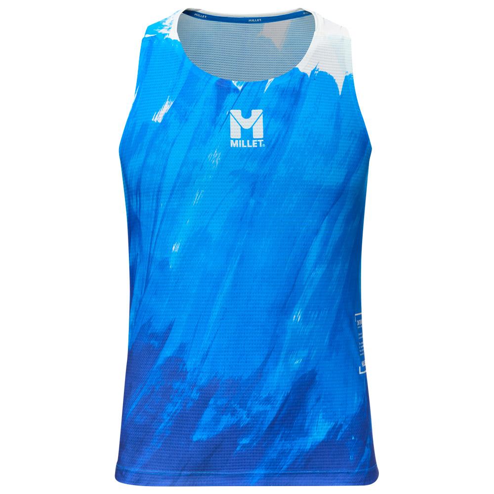 Millet - Intense Pro Light Tank Blue White - M - Trail tee-shirt