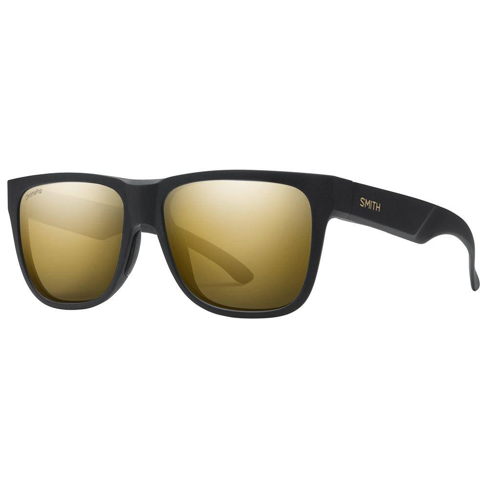 Smith - Lowdown 2 Matte Black Gold Chromapop Black Gold Mirror Polarized - Sunglasses