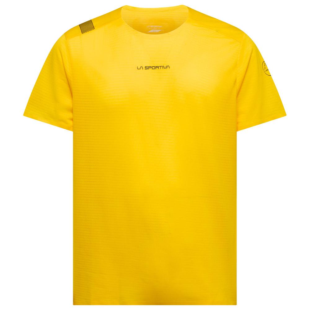 La Sportiva - Pure T-Shirt Yellow Black - M - Trail T-Shirt