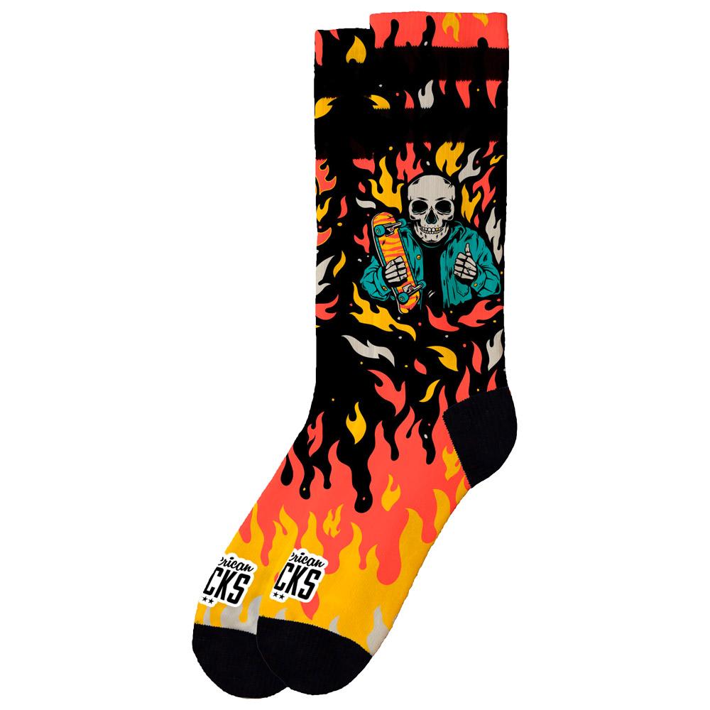 American Socks - The Original Signature Welcome To Hell - S-M - Socken - Größe S-M - Schwarz - Glisshop.de