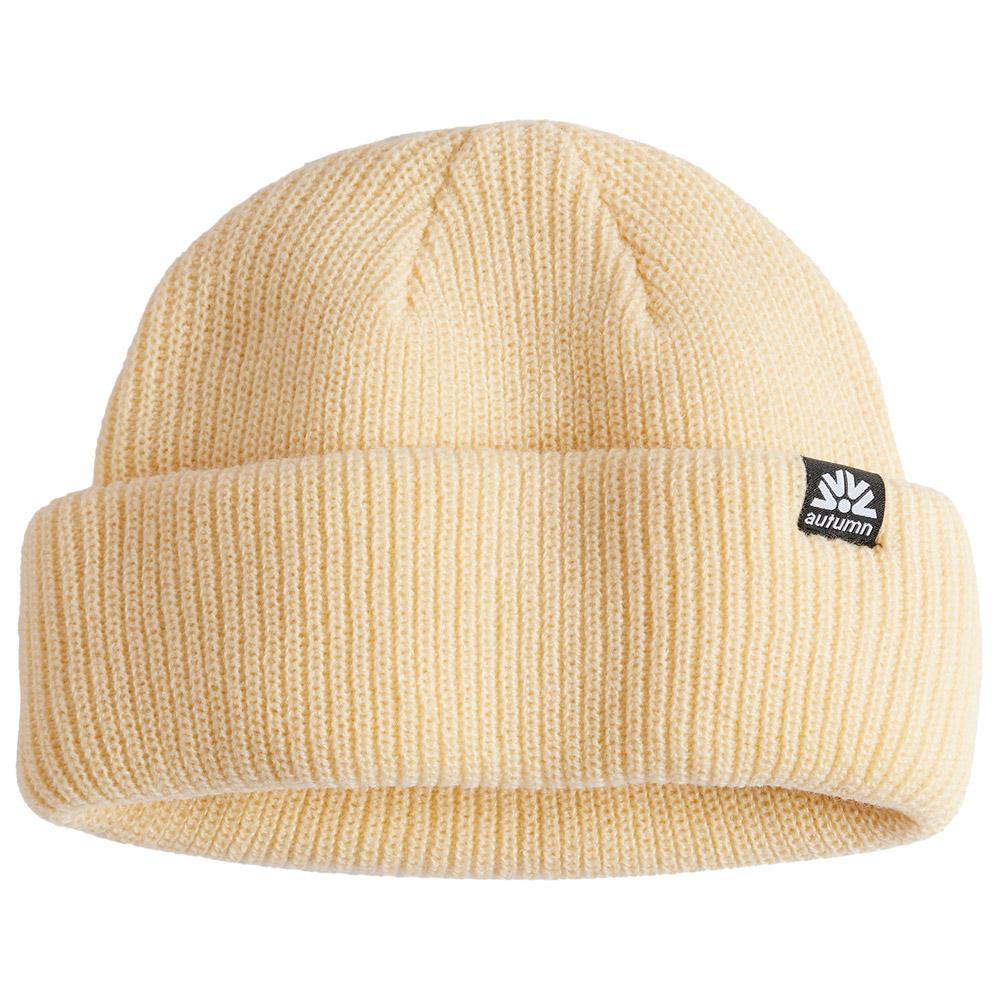 Autumn - Double Roll Beanie Egg Shell - Beanies
